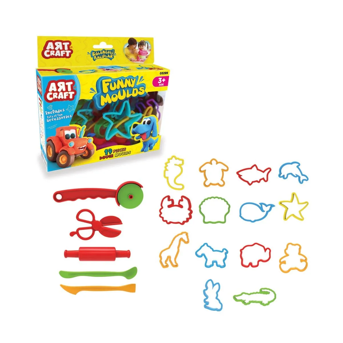 Art Craft 19 parça EĞLENCELİ KALIPLAR