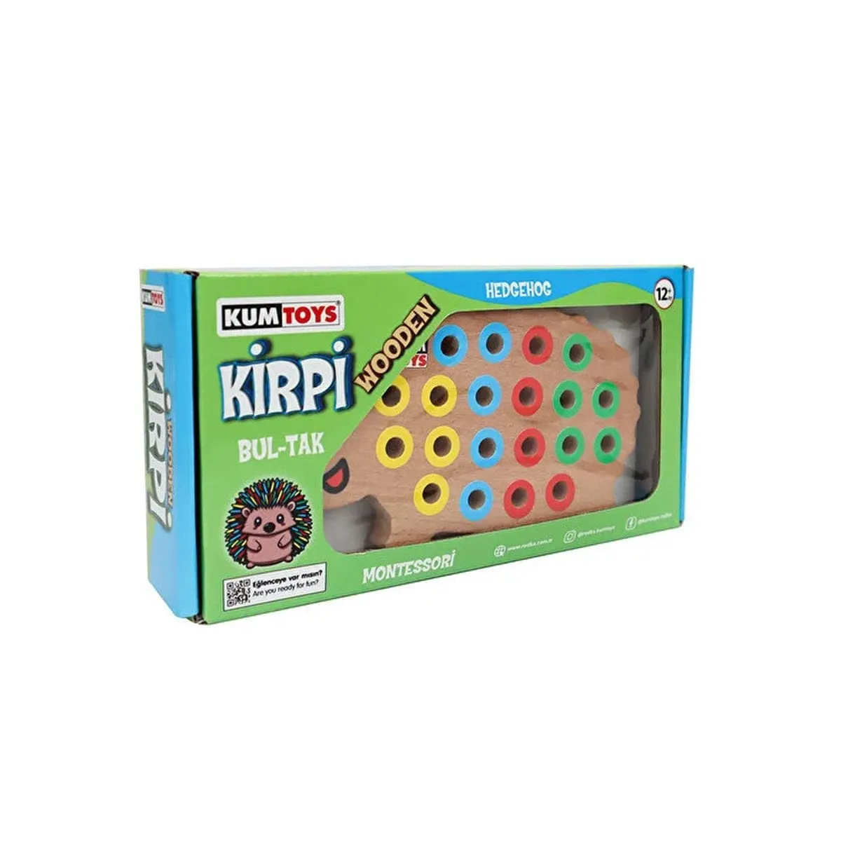 Ahşap Kirpi Bultak -Kumtoys