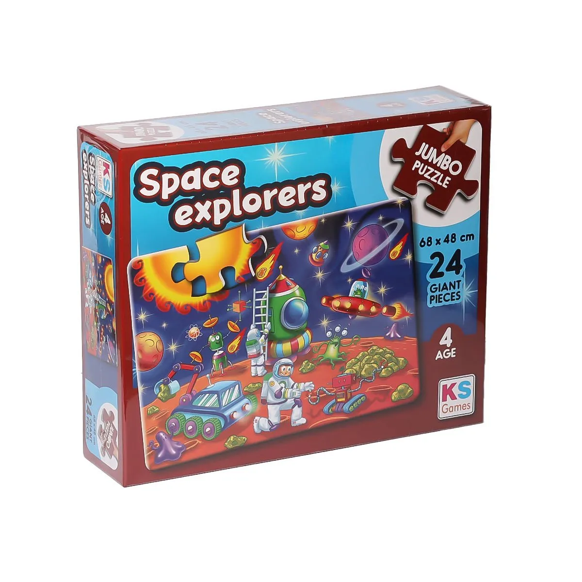 Space Explorers Jumbo Puzzle 24 Parça -KSPuzzle