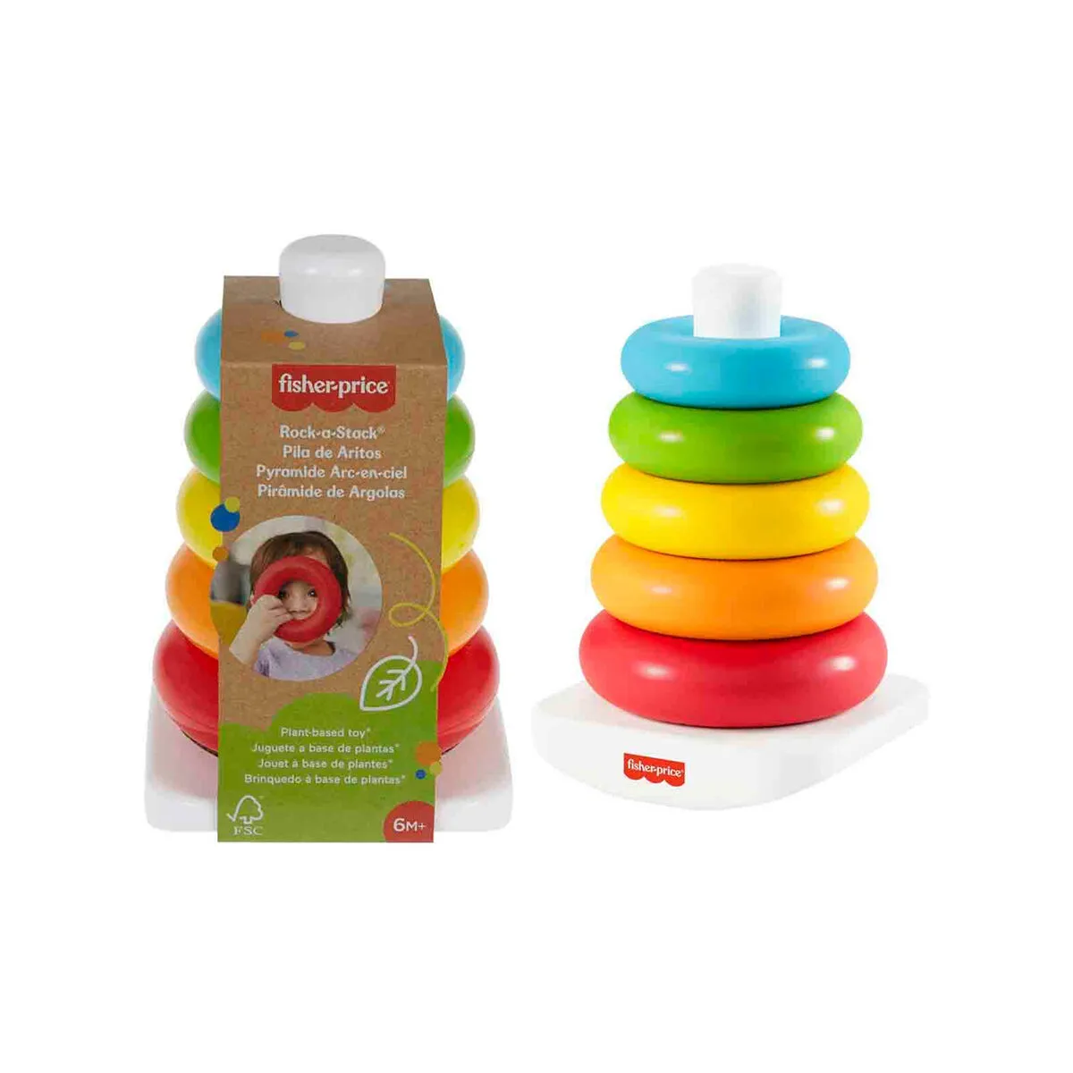 Fisher-Price Doğa Dostu 5 Renkli Halka