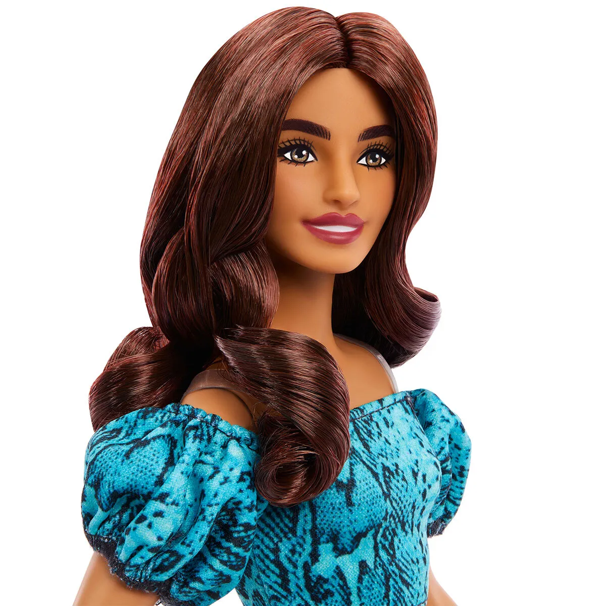 Barbie Fashionistas - Turkuaz Renkli Leopar Desenli Elbise — görsel 3