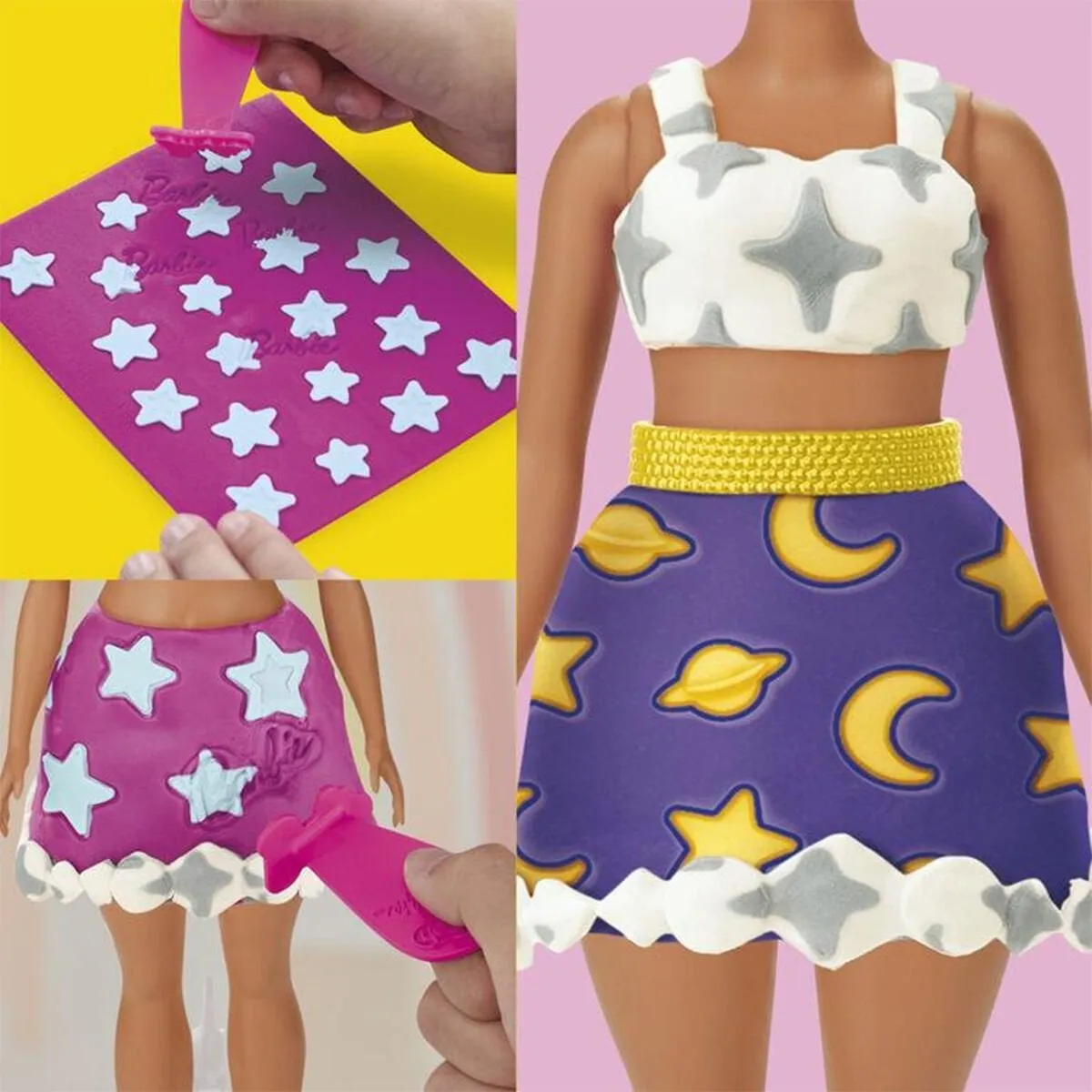 Play-Doh Barbie Designer Desen Paketi Hamur Oyun Seti +3 yaş — görsel 3