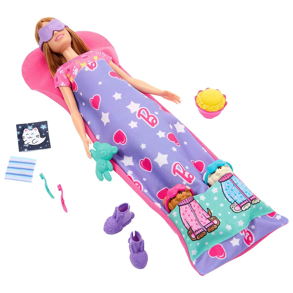 Barbie Pijama Partisi ve Köpekçikleri Oyun Seti — görsel 3
