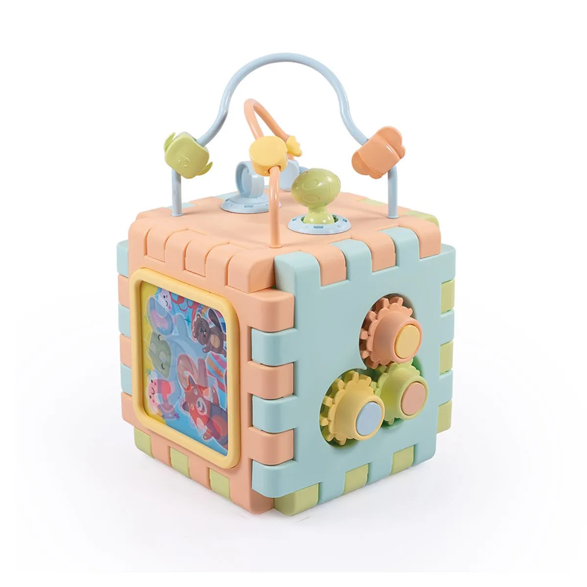 Dolu Oyuncak Eğitici Küp ve Puzzle 2in1 — görsel 2