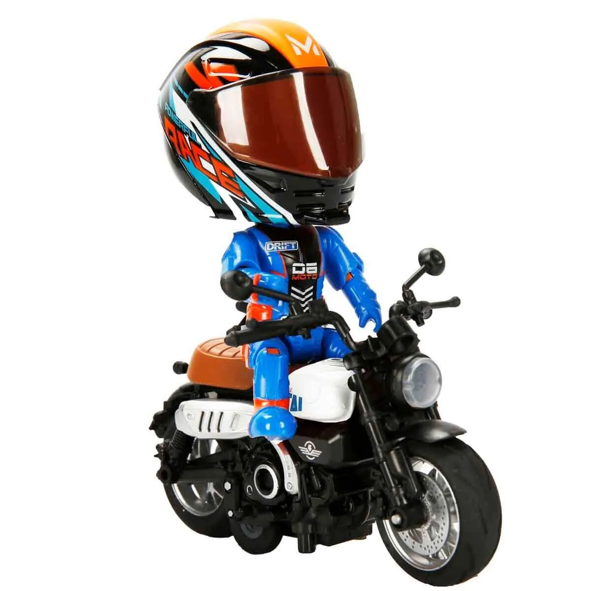 Motosiklet 1 14 Honda Monkey Kasklı Figür Pb 3R Ses Işık — görsel 4