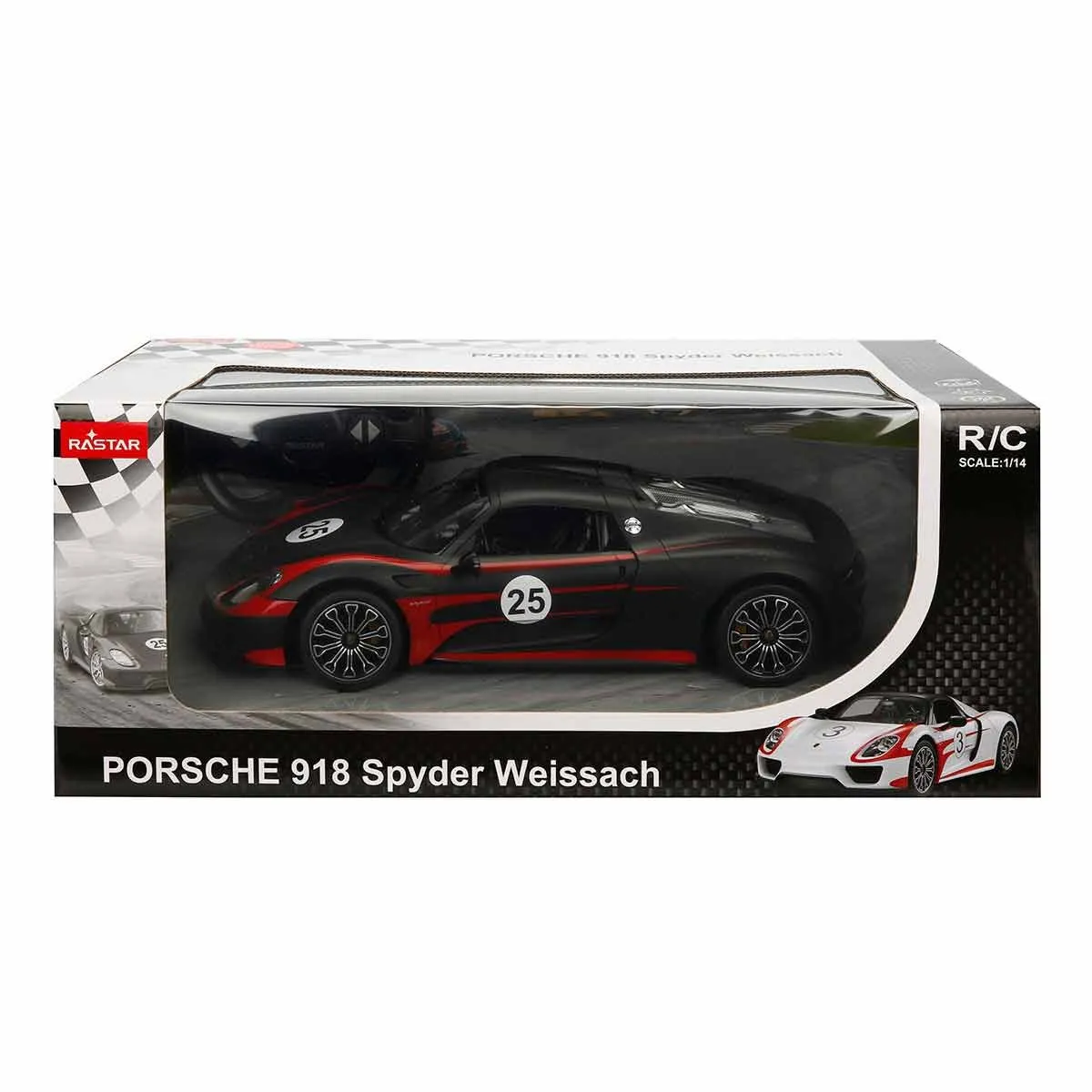 1:14 Uzaktan Kumandalı Porsche 918 Spyder Weissach Işıklı Araba 32 cm — görsel 2