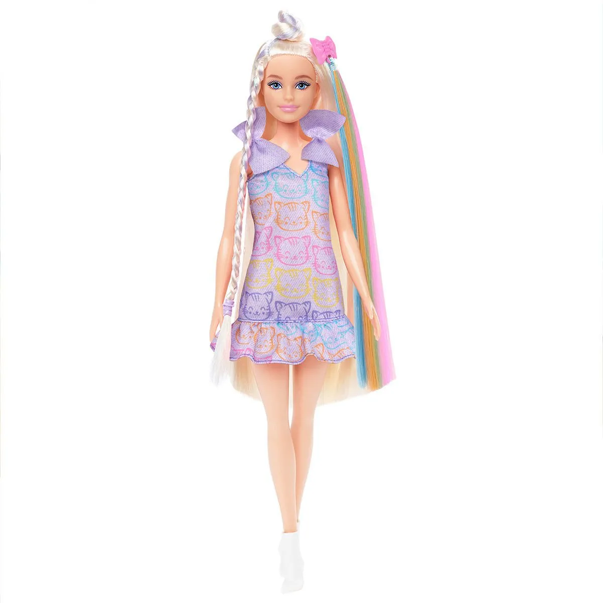 Barbie Upuzun Muhteşem Saçlı Bebek - Saç Tasarım Oyun Seti — görsel 3