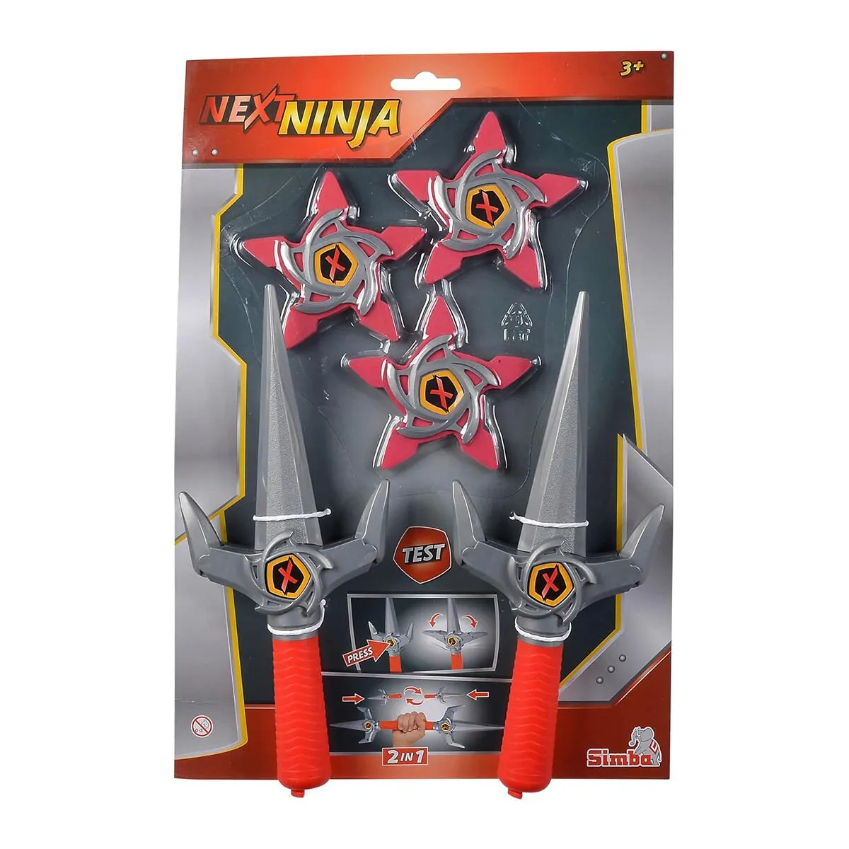 Next Ninja Knives And Stars Red — görsel 5