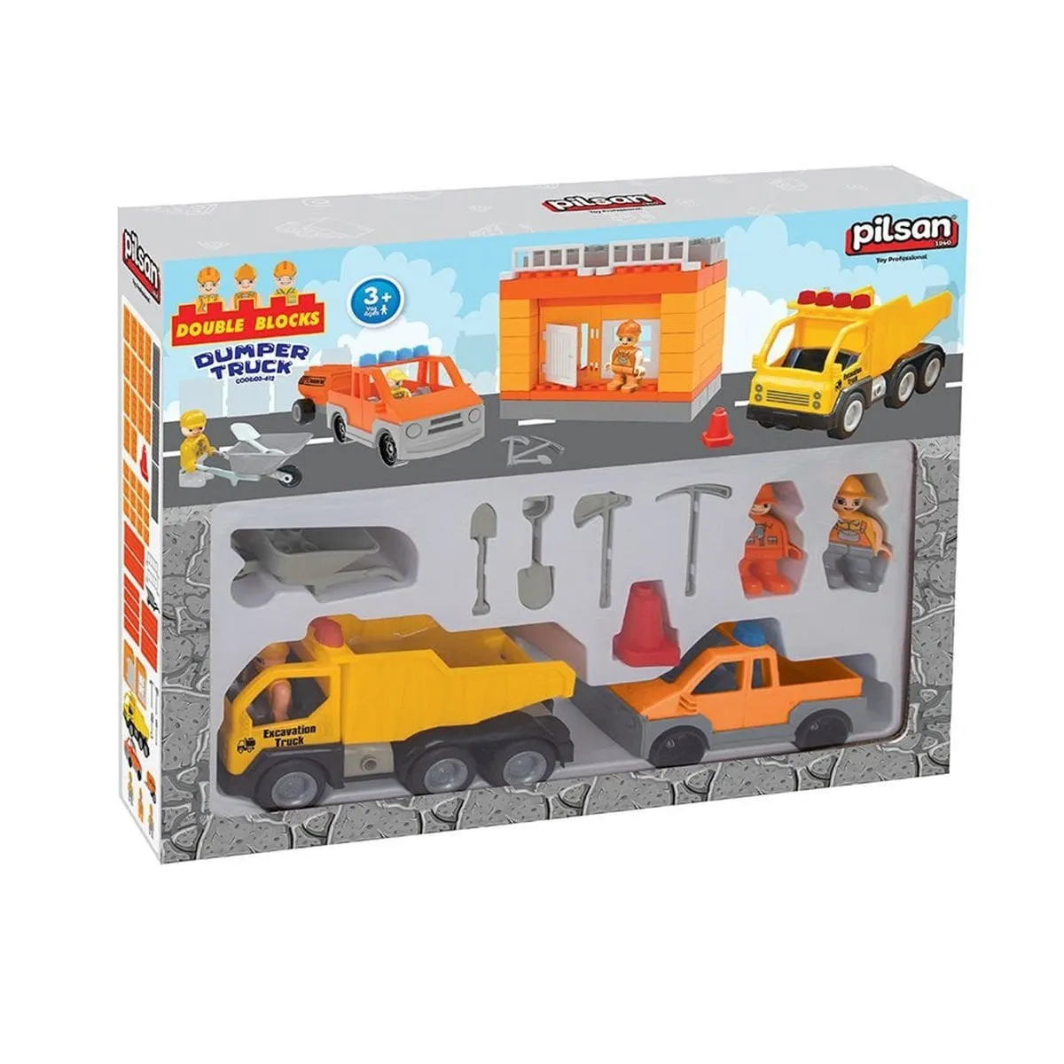 Pilsan Double Blocks İnşaat Seti 52 Parça