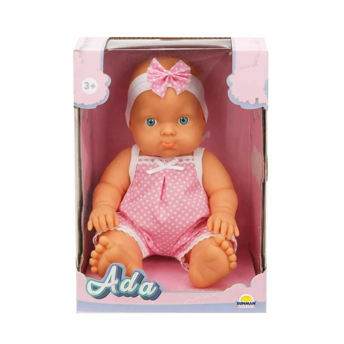 SABC-DZM-2 Asortili Saçsız Ada Bebek 23cm