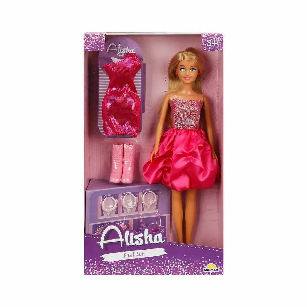 Alisha Gece Elbiseli Bebek Seti 29cm — görsel 3