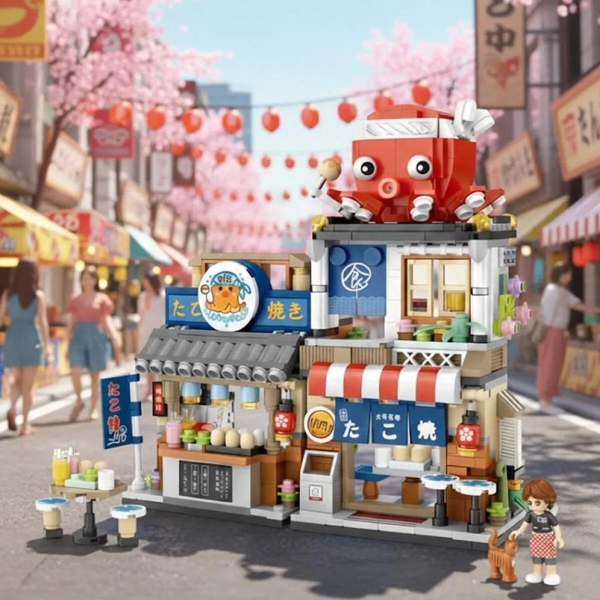 LOZ Japon Katlanır Yemek Sokağı 722 Parça Block Seti — görsel 4