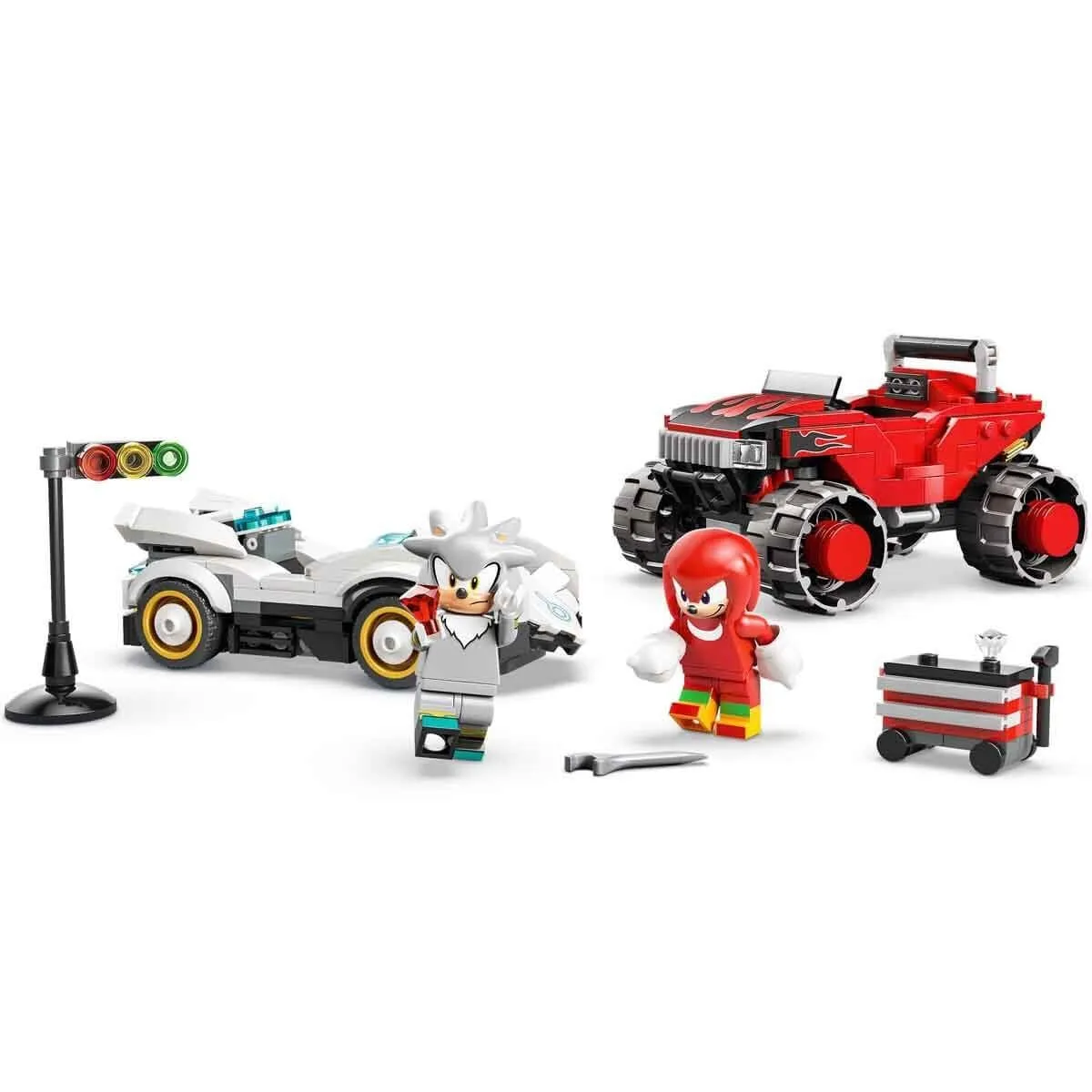 LEGO Sonic Silver'ın Arabası ve Knuckles'ın Canavar Kamyonu 378 Parça — görsel 3