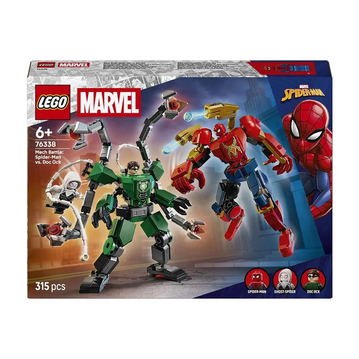 Lego Marvel Robot Savaşı: Spider-Man, Doktor Oktopusa Karşı 315 parça +6 y