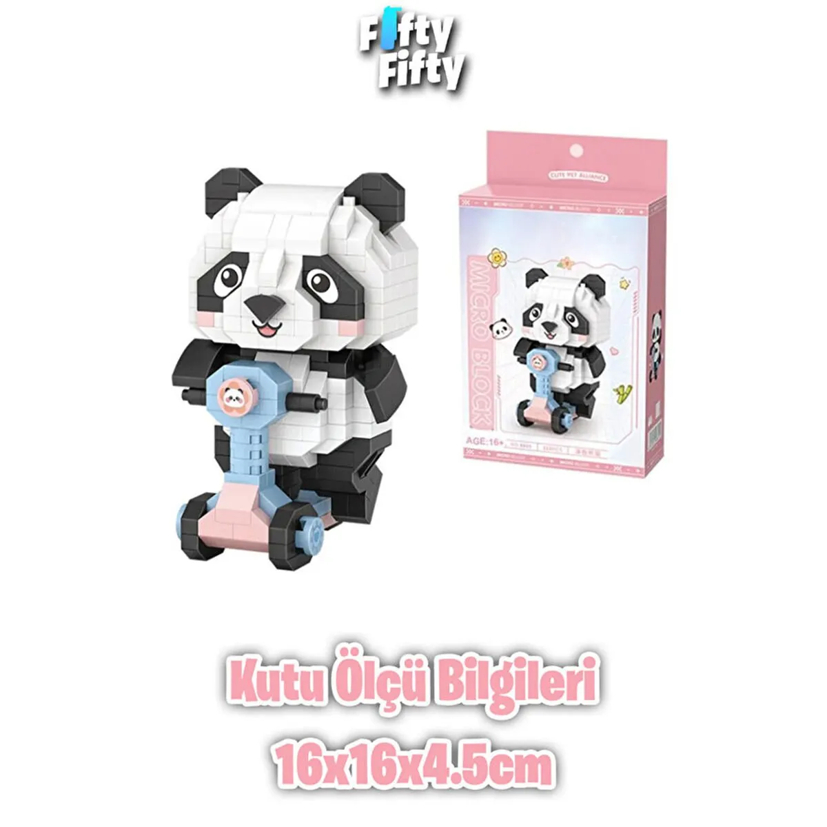 Panda Scooter Block Oyuncak 320 Parça — görsel 2