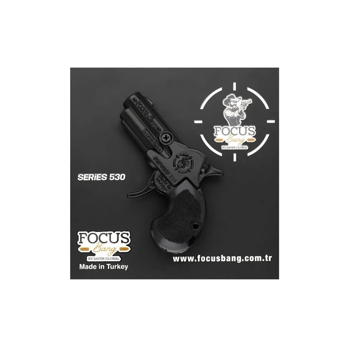 Focus Bang Oyuncak Tabanca Series 530 Black-Füme-Saten