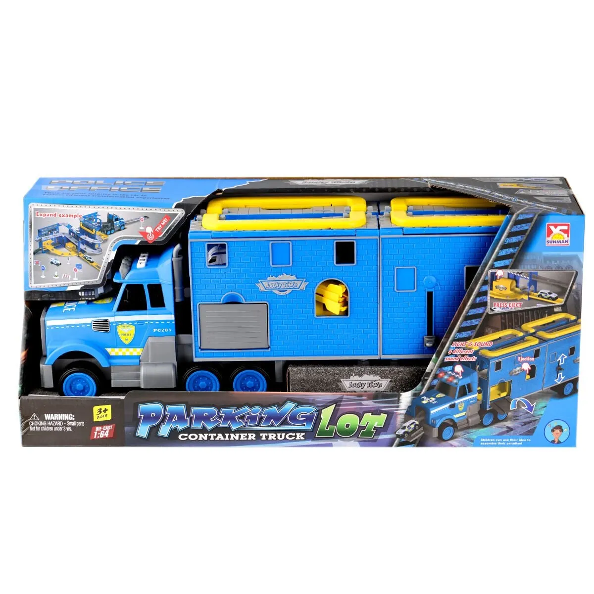 Sesli Işıklı Transporter Garaj Seti
