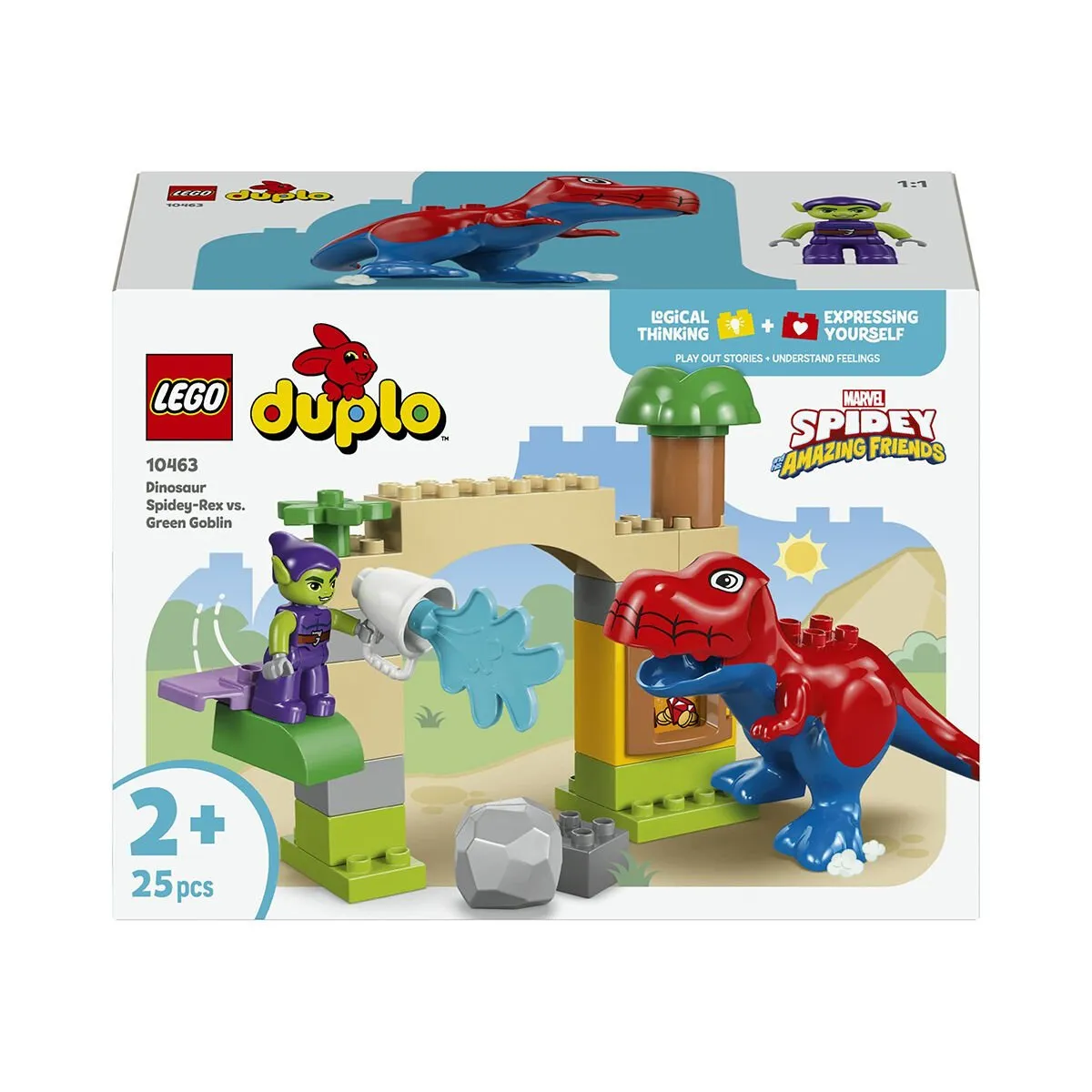 Lego Duplo Dinozor Spidey-Rex, Yeşil Gobline Karşı 25 parça +2 yaş — görsel 4