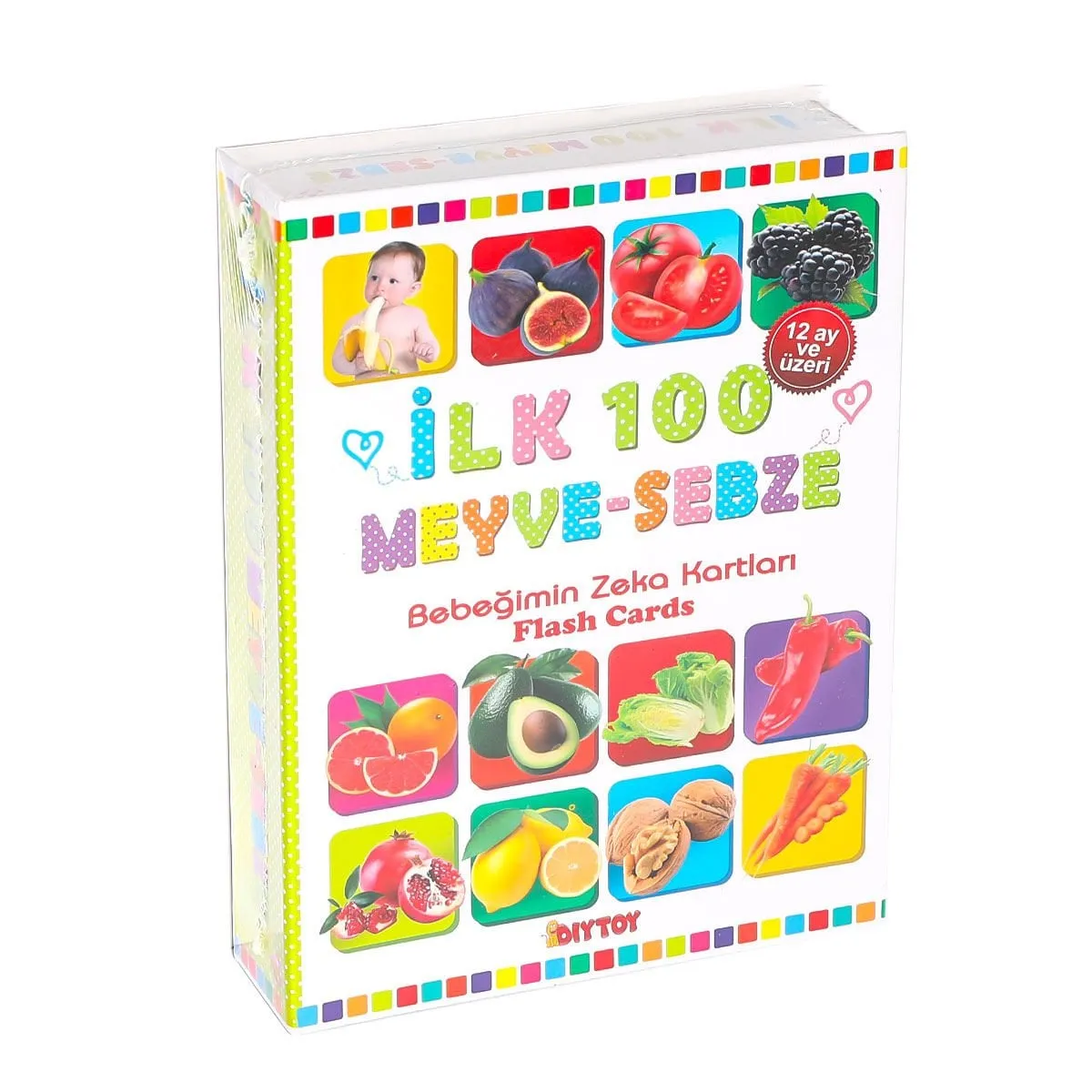 Flash Card İlk 100 Meyveler Eğitici Kartlar
