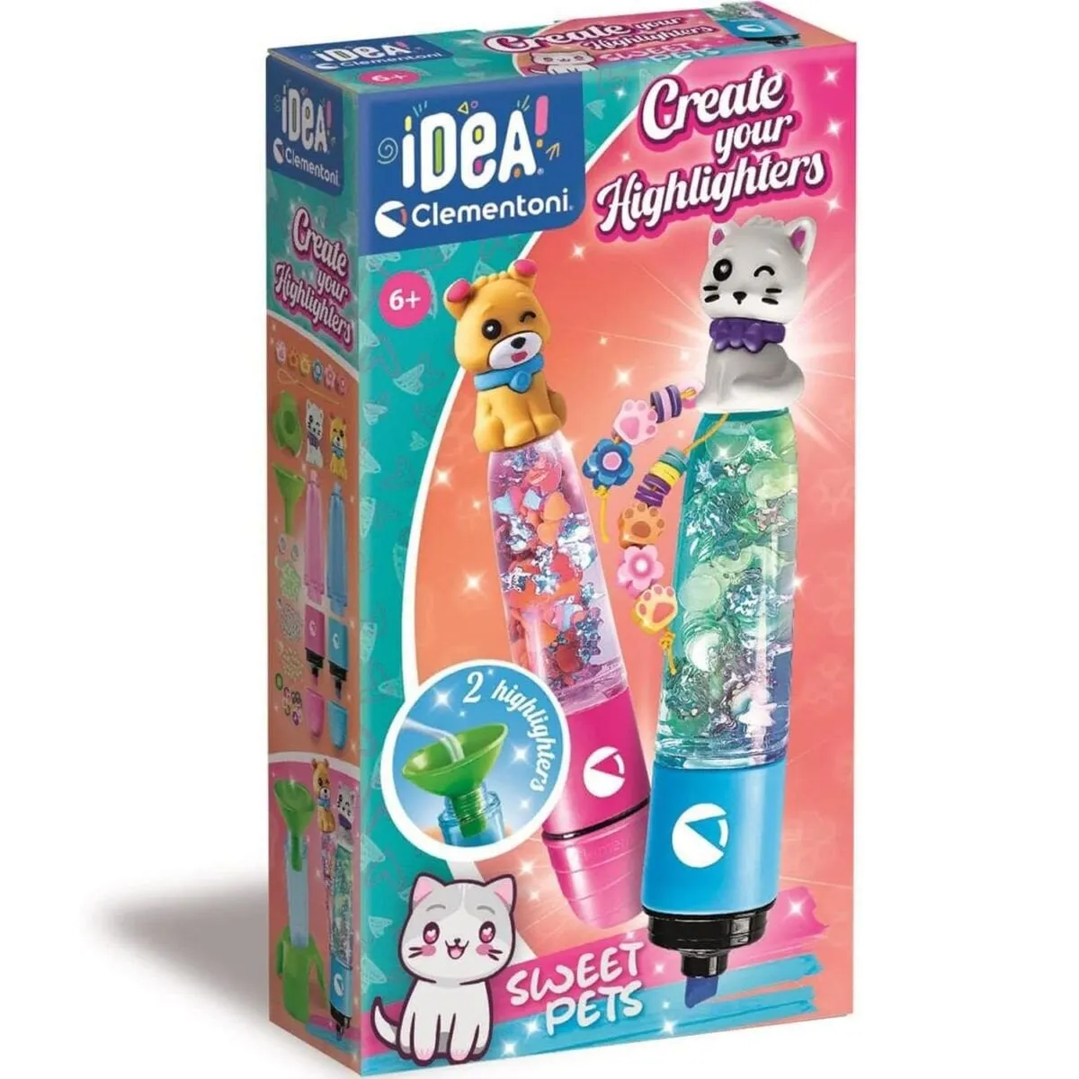 Idea Clemetoni - Fosforlu Kalem Tasarım Seti - Evcil Hayvanlar