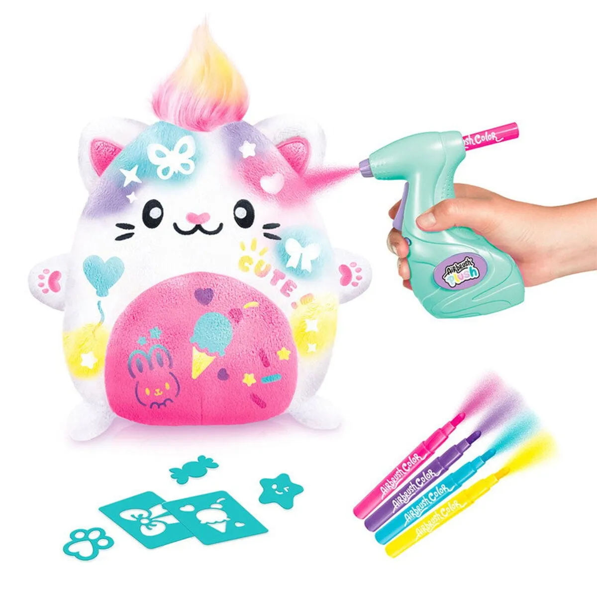 Airbrush Peluş Kawaii Kitty Boyama Seti — görsel 2