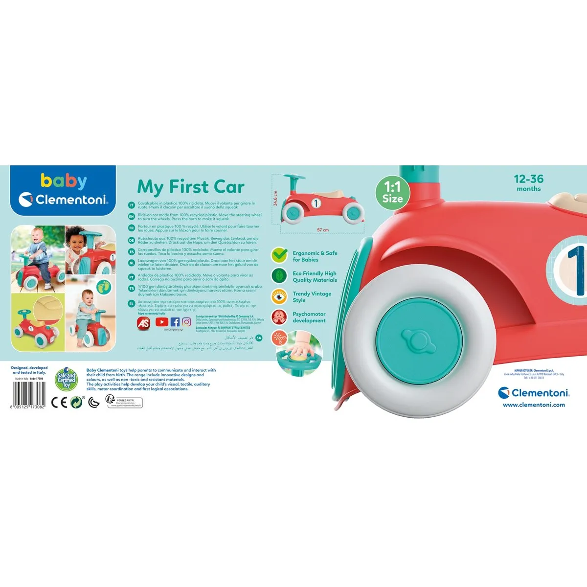 Baby Clementoni İlk Klasik Arabam / 12-36 ay — görsel 5