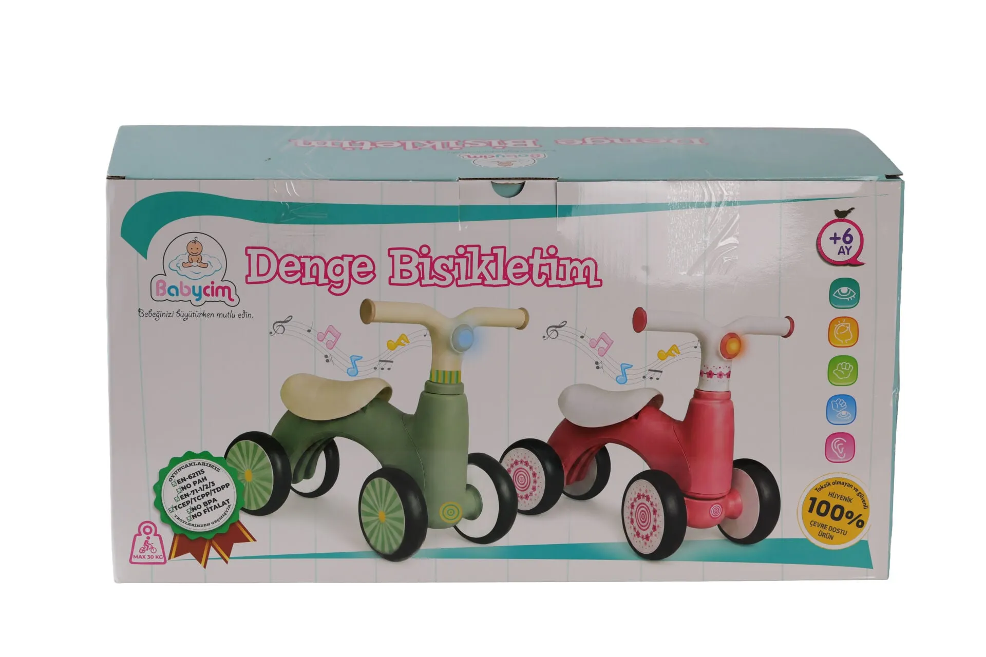 URT047001-YEŞİL BABYCİM DENGE BİSİKLETİ — görsel 4