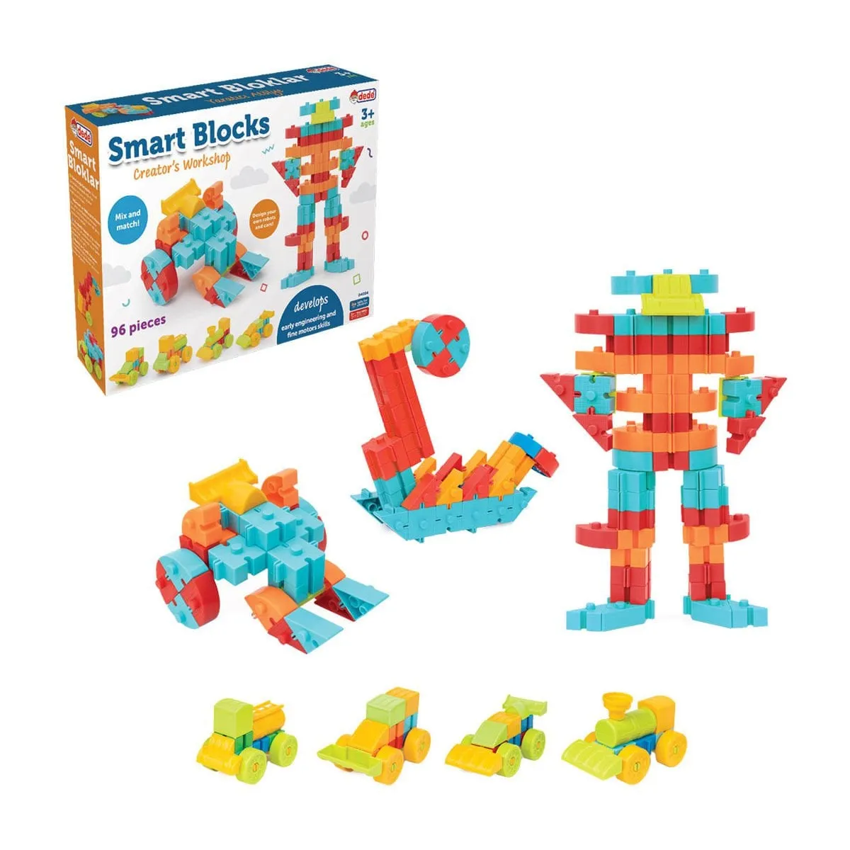 Smart Blok Seti 96 Parça -Dede