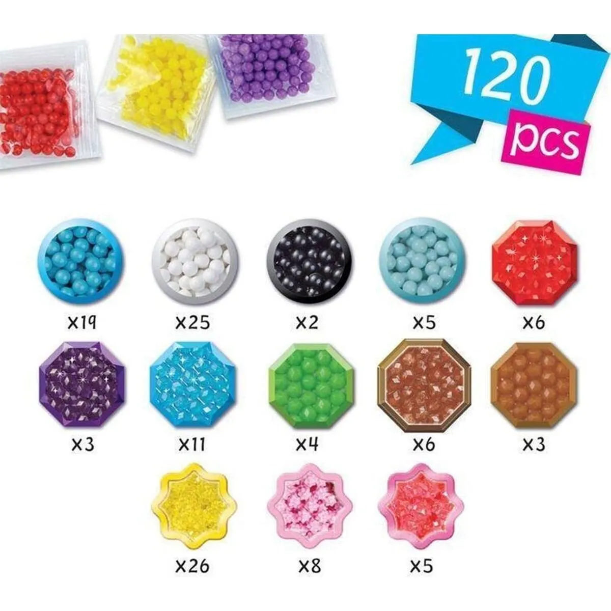 AquaBeads Mini Yaratıcı Set 120 parça +4 yaş — görsel 2
