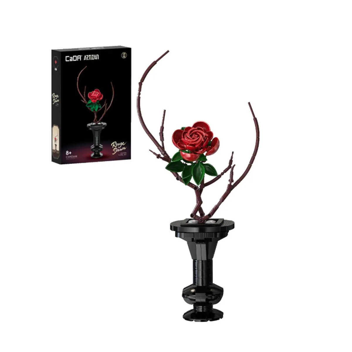 Cada Saksılı Red Rose Model 363 Parça Blok