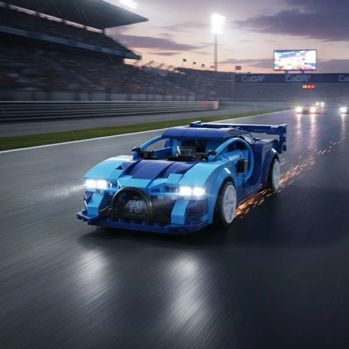 Cada Blue Race Car 325 Parça Block Oyuncak — görsel 4