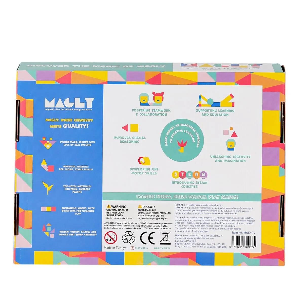 Magly 72 Parça Manyetik Blok — görsel 2