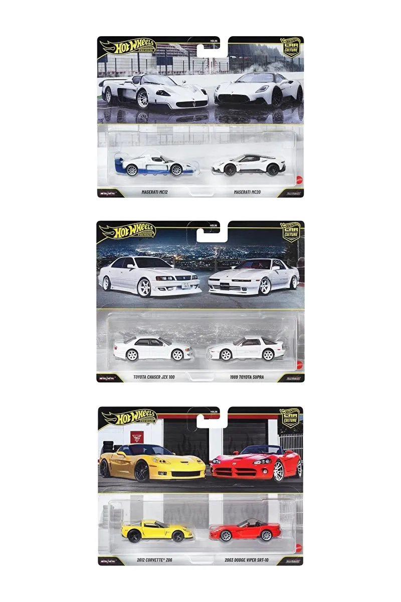 Hot Wheels 2'li Premium Araba Seti / 8 adet koli ile satılır. Koli fiyatıdır.