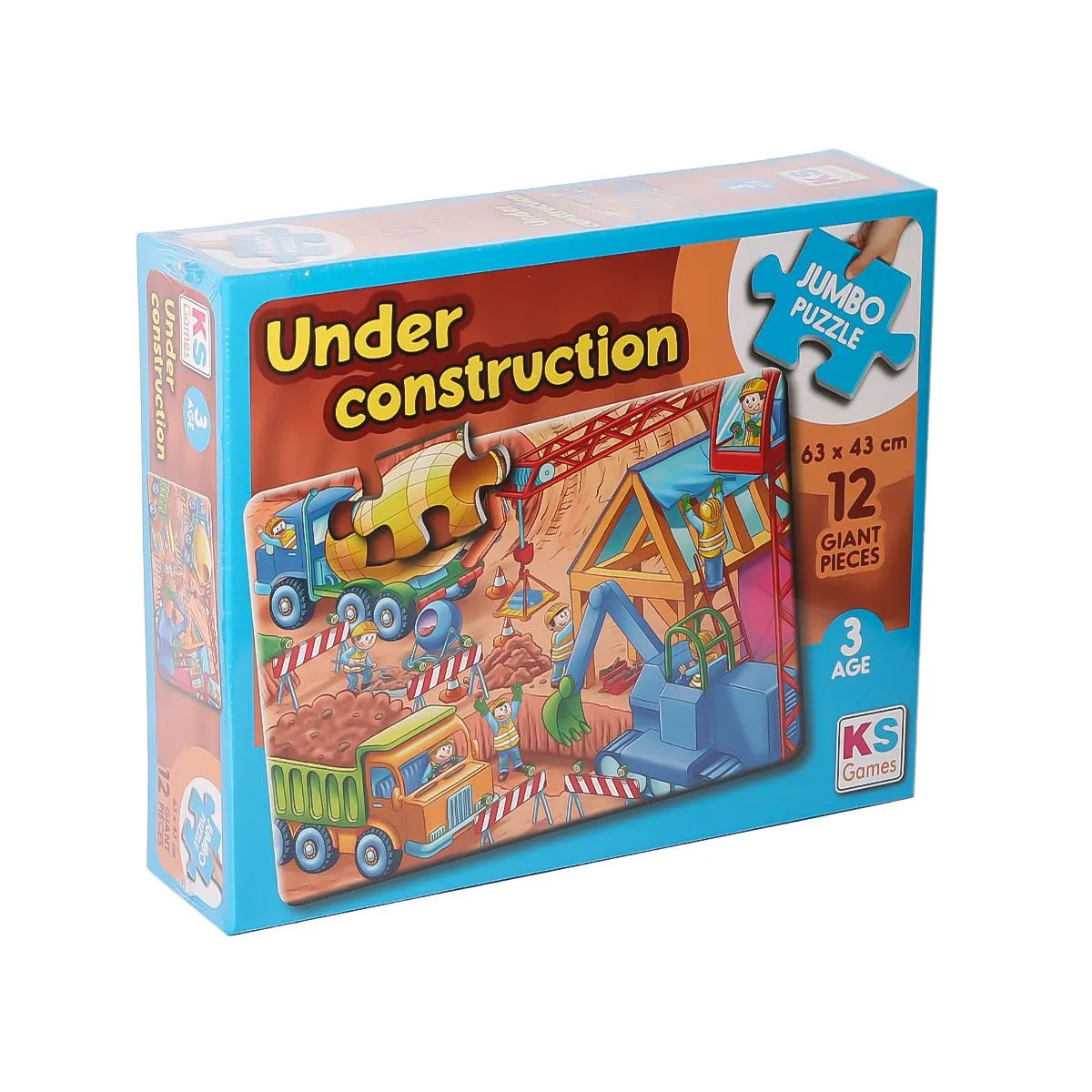 Under Construction Jumbo Puzzle 12 Parça