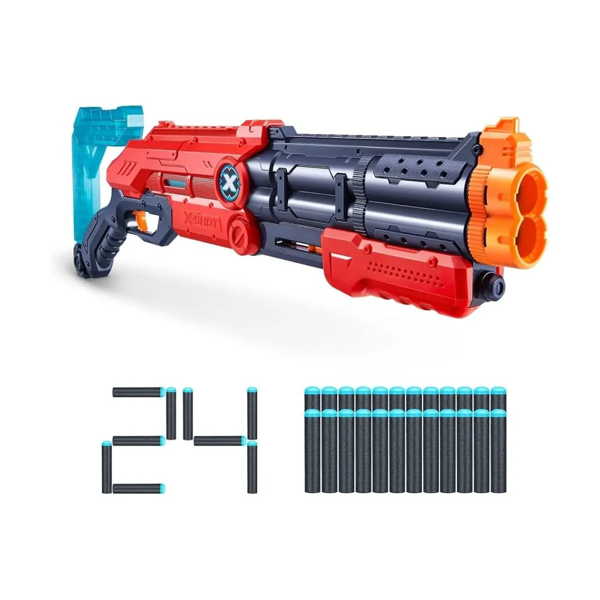 Zuru X-Shot Excel-Vigilante Sünger Atan Silah 24 Mermi — görsel 2