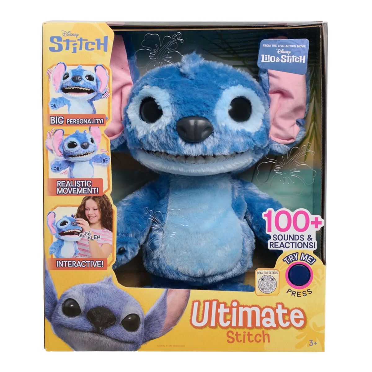 JP12284 Stitch Ultimate Delüks İnteraktif Pelüş 43 cm — görsel 5