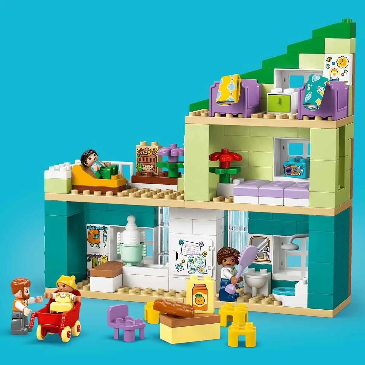 Lego Duplo 3ü1 arada Figürlü Modern Aile Evi 166 parça +2 yaş — görsel 6