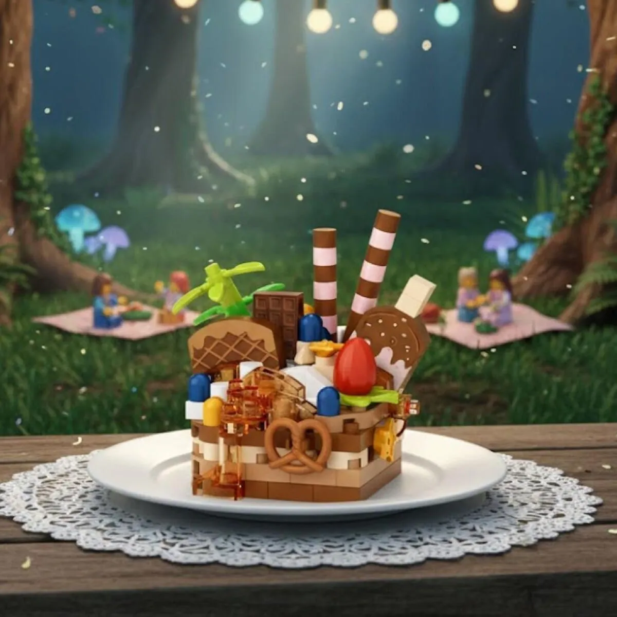 Loz Çikolatalı Pasta 160 Parça Block Oyuncak-Mini Poşet — görsel 4