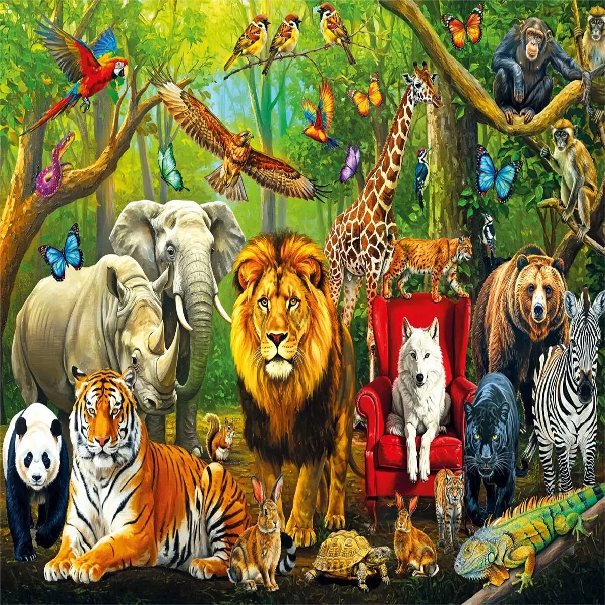 Forest Anımals 100 Parça Puzzle — görsel 2