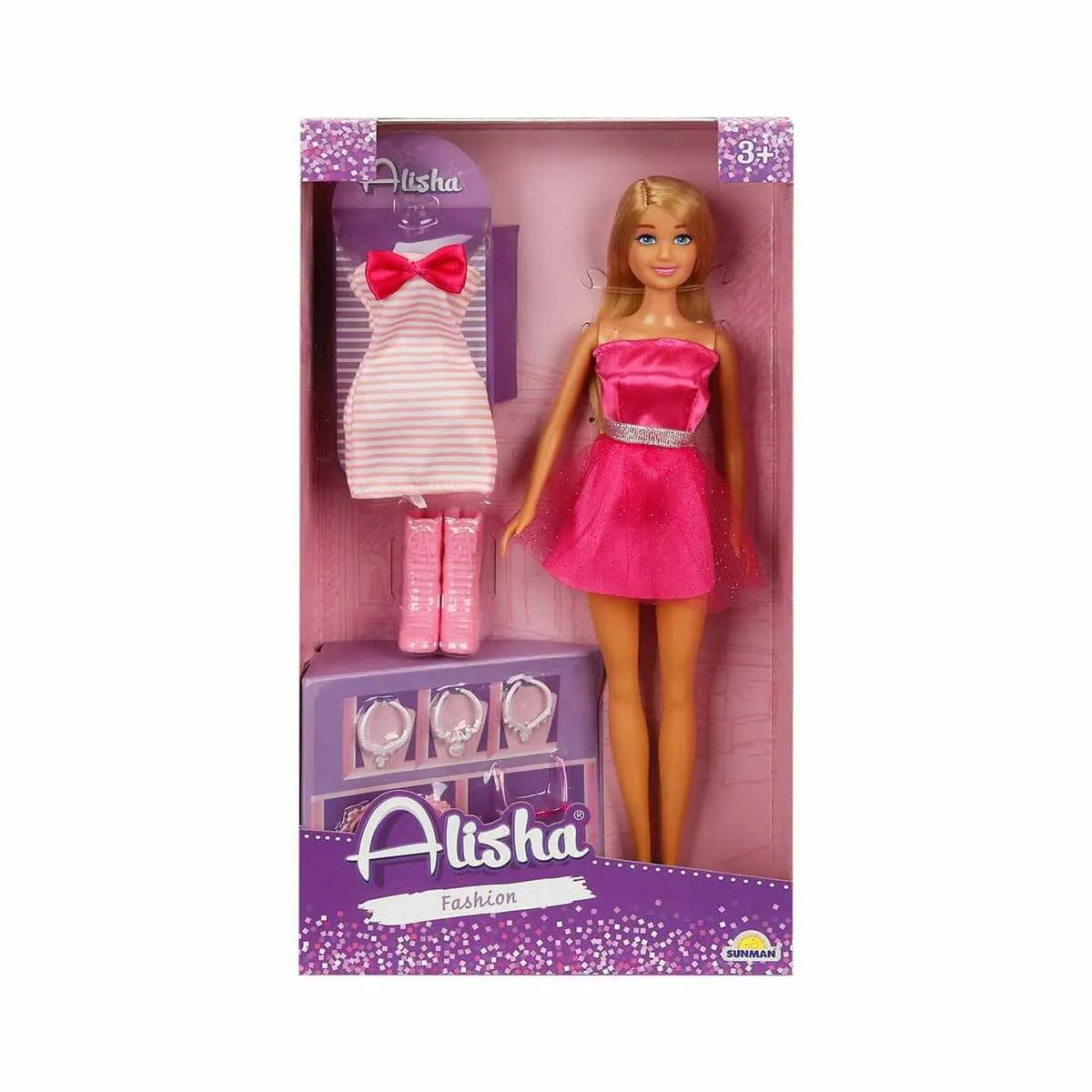 Alisha Gece Elbiseli Bebek Seti 29cm — görsel 2