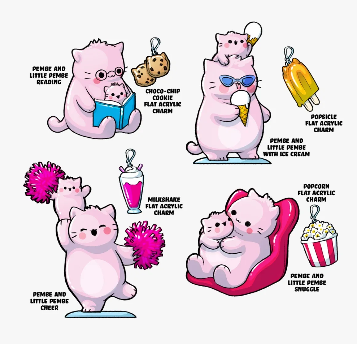 Pembe Blind Box Plastik Mini Figürler — görsel 2