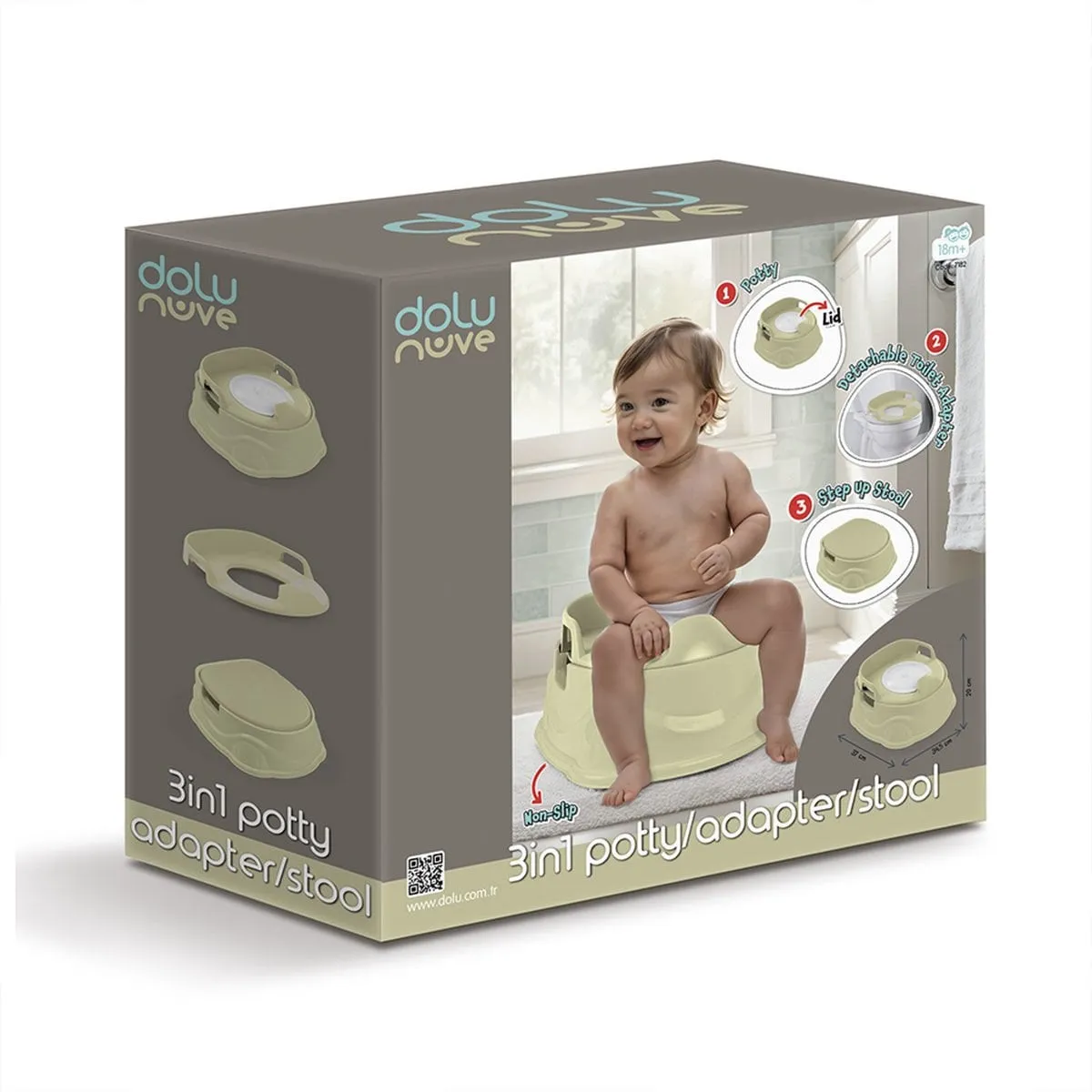 Lazımlık Adaptör Basamak Eco Green -Dolu Oyuncak