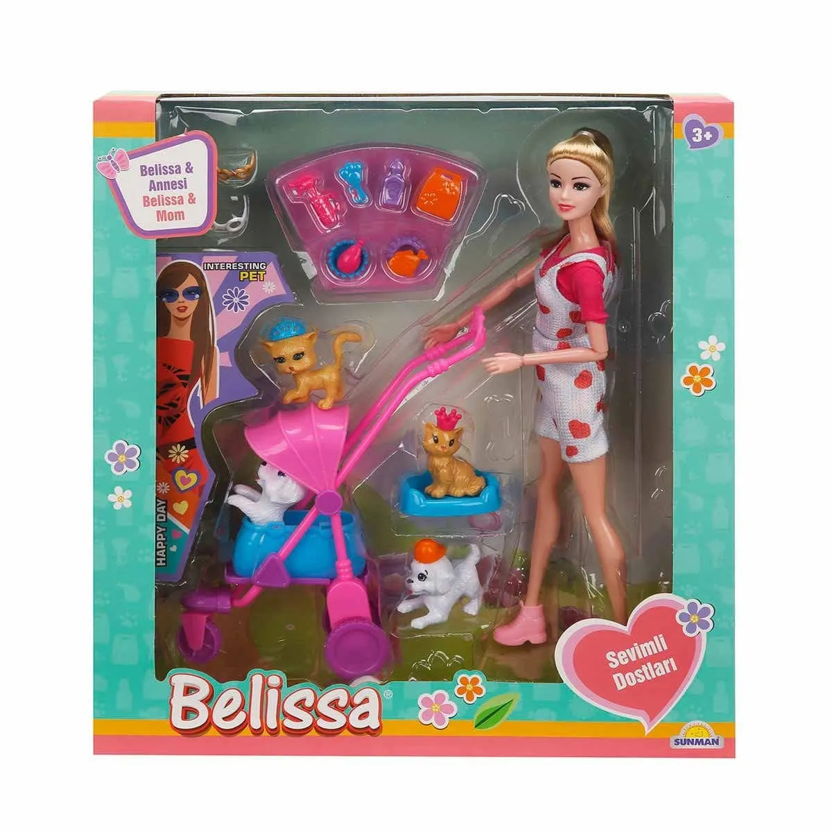 Belissa'nın Annesi ve Sevimli Dostlar 30 cm -Sunman