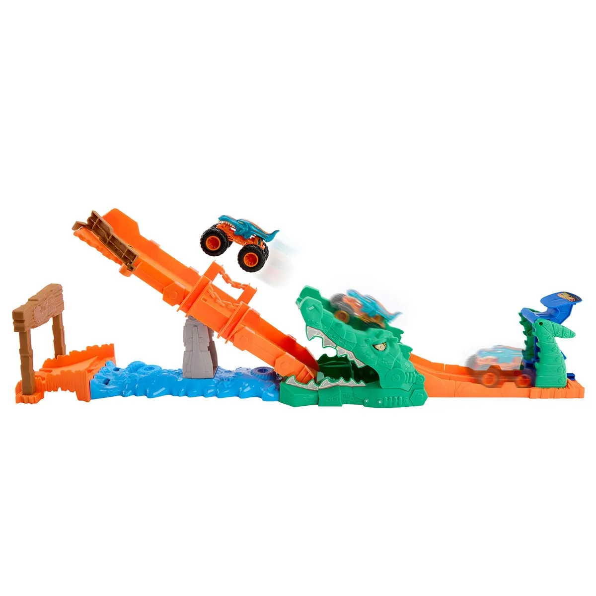 Hot Wheels Monster Trucks Mega-Wrex Timsah Devir Oyun Seti — görsel 3