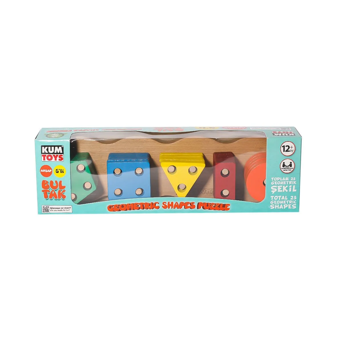 Ahşap Beşli Bultak -Kumtoys