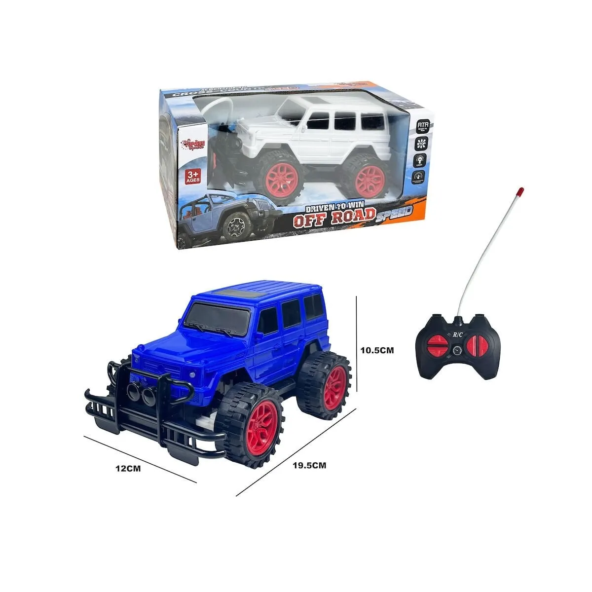 789-905A-Vardem Uzaktan Kumandalı Işıklı Jeep Cross-Country 1:20