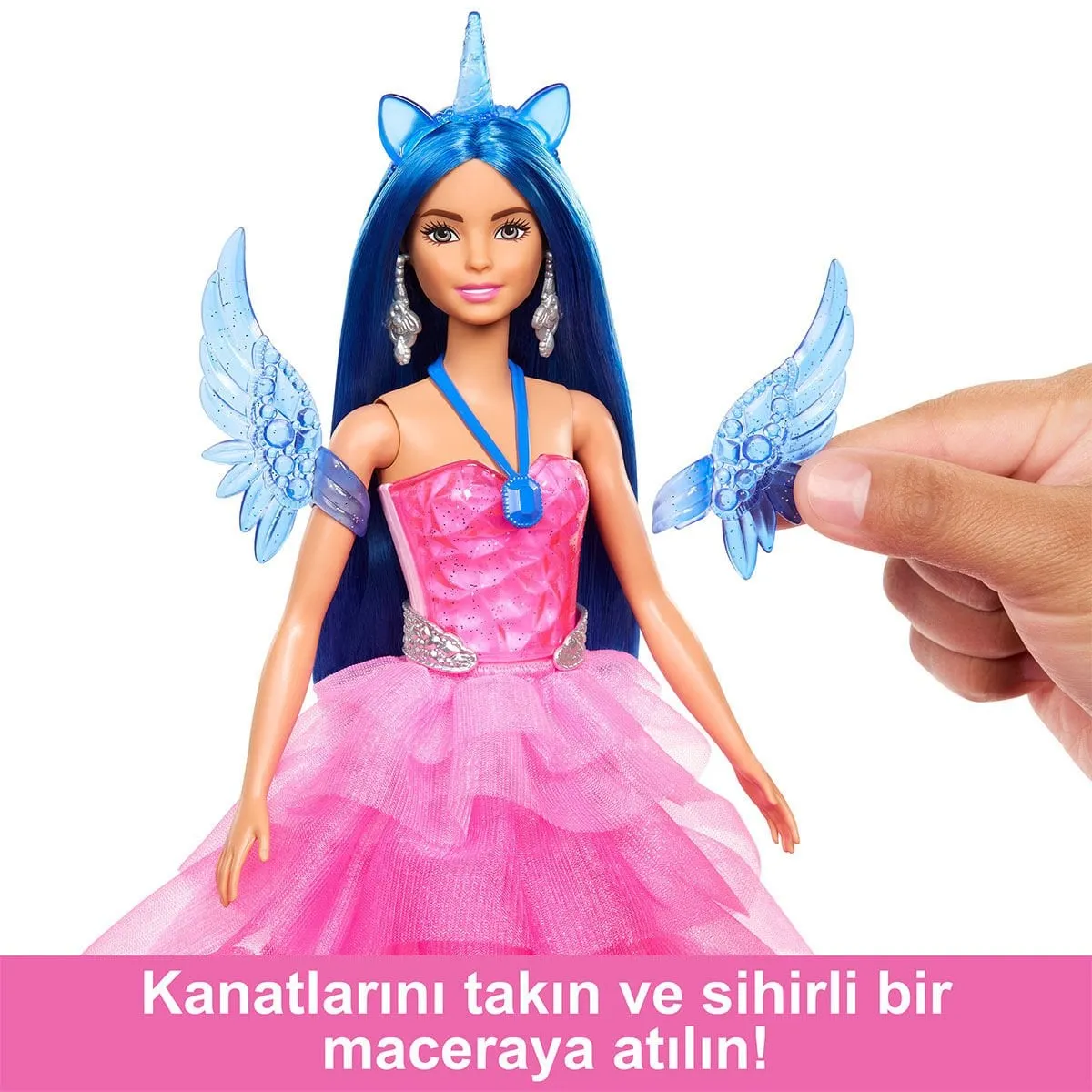 Barbie Mavi Saçlı Prenses Bebek — görsel 4