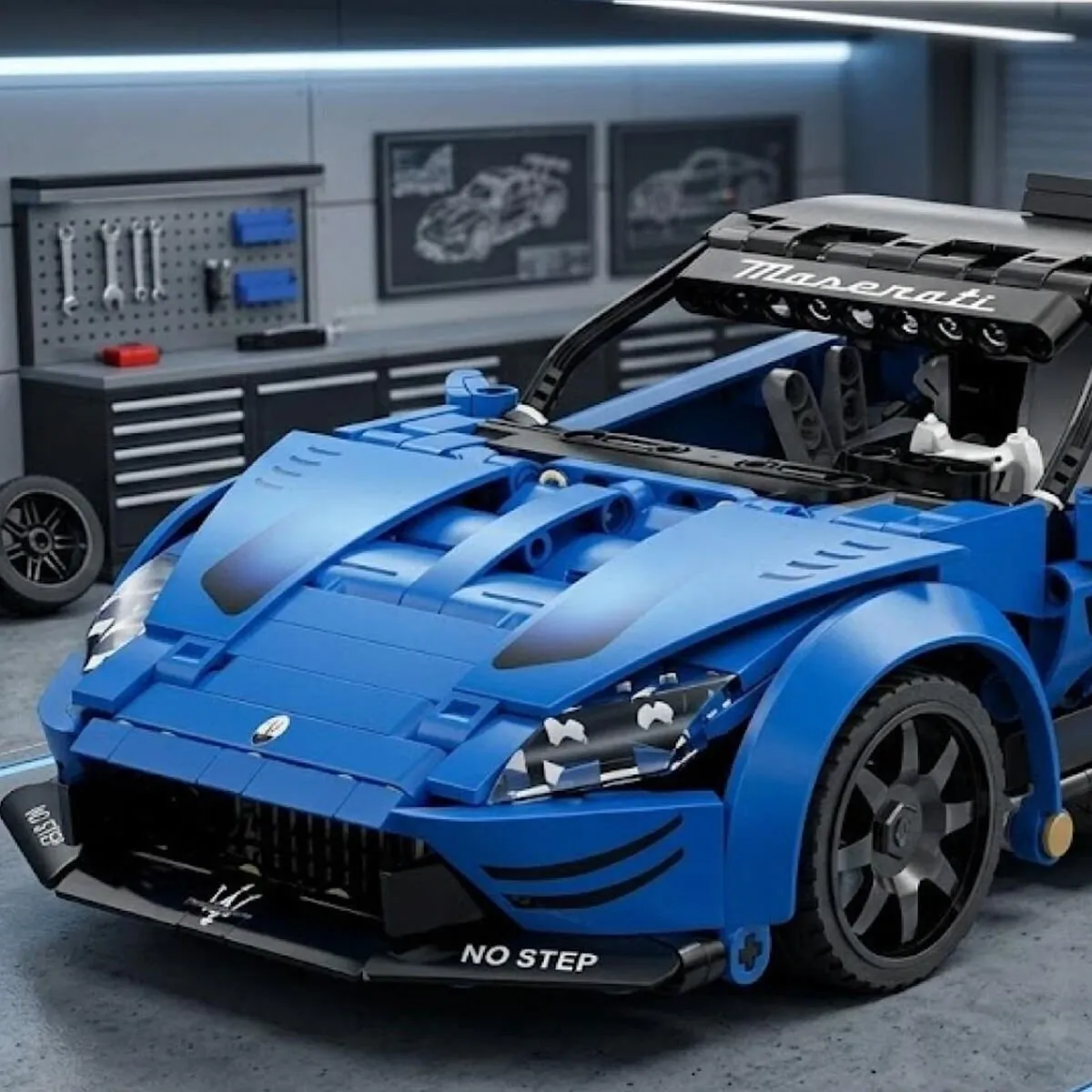 Cada Maserati GT2 549 Parça Block Oyuncak — görsel 3