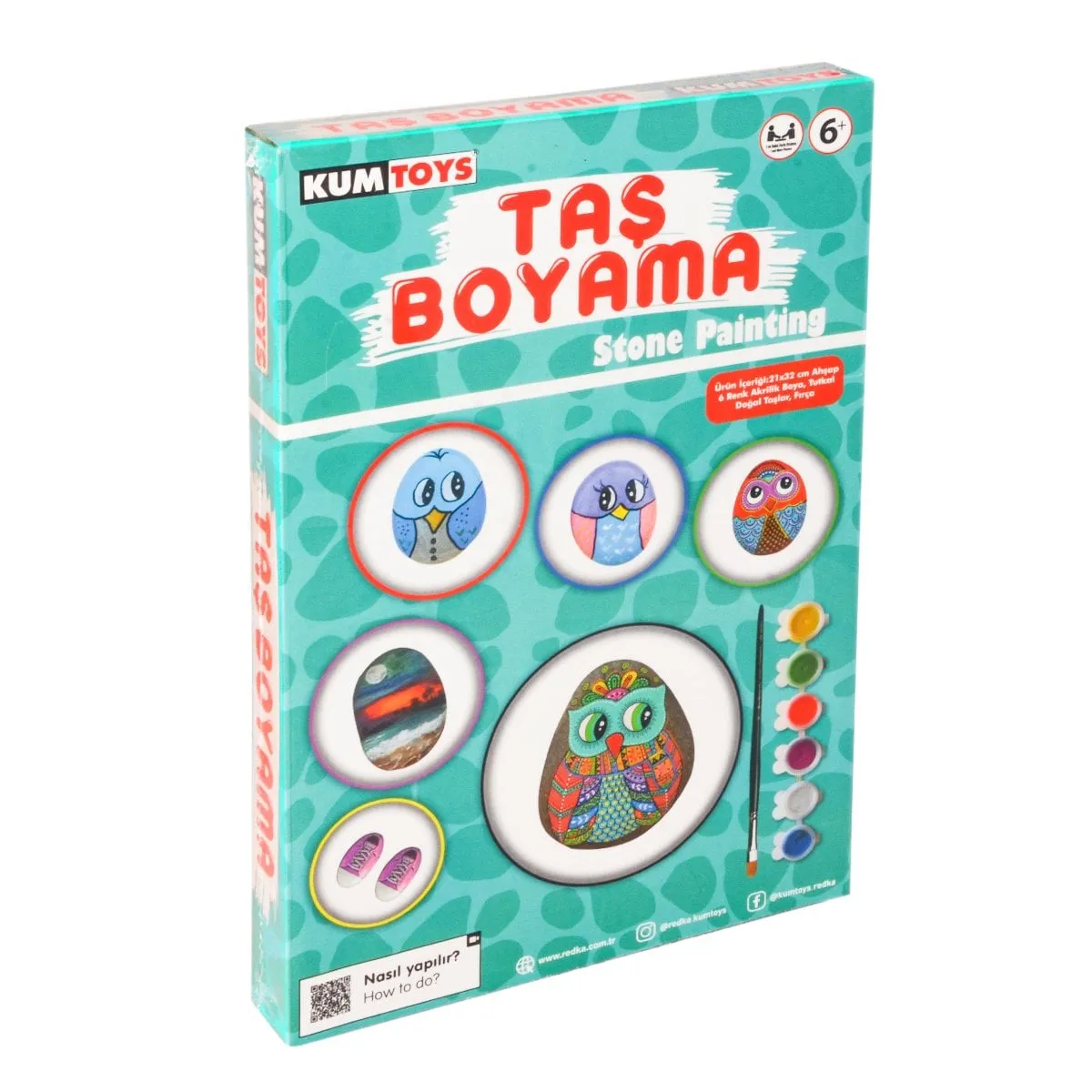 Kumtoys Taş Boyama - Stone Painting / +6 yaş