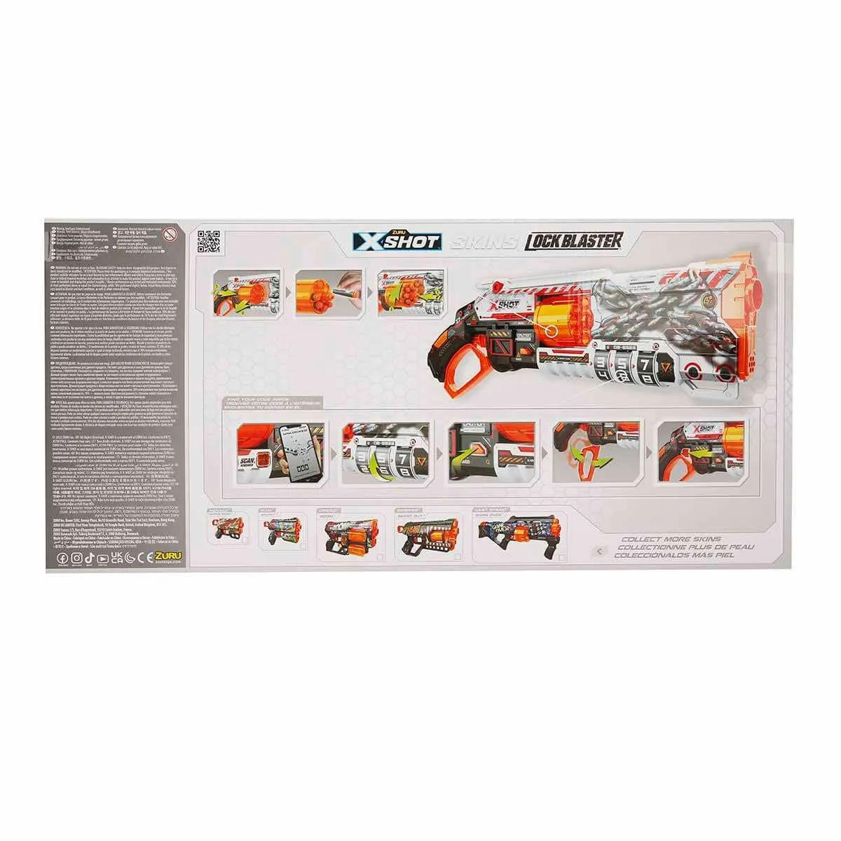 X-Shot Skins Lock Blaster 16 Mermili Sünger Dart Atan Silah 56 cm — görsel 5